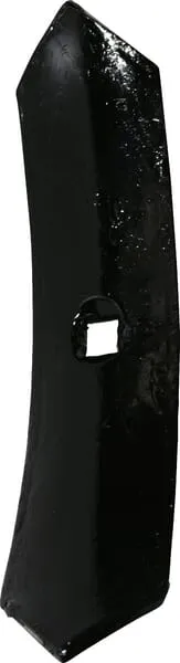 Hrot kultivátoru 210x45x6mm, oboustranný, zakřivený, 1 otvor