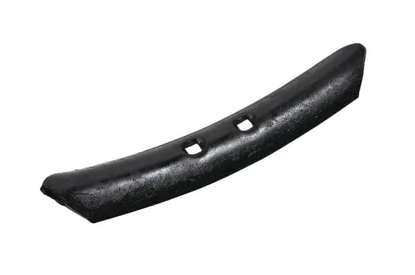 Radlice kultivátoru 260x60x6 mm, otočná tvrzená, zahnutá, 2 otvory