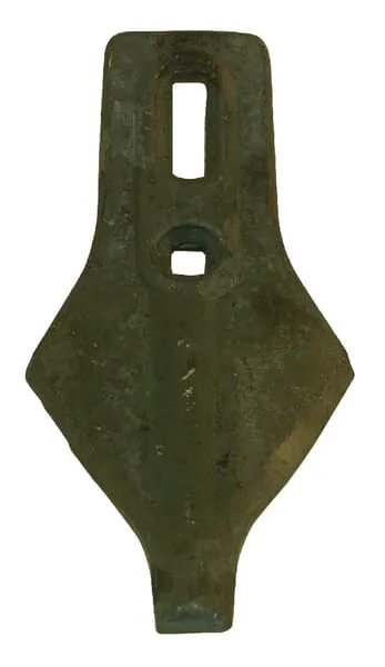 Radlice kultivátoru 270x135x12 mm, tvrzená, plochá, 2 otvory