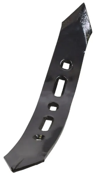 Hrot kultivátoru 490x75x10 mm, oboustranný levý, zahnutý, 4 otvory, vhodný pro Amazone