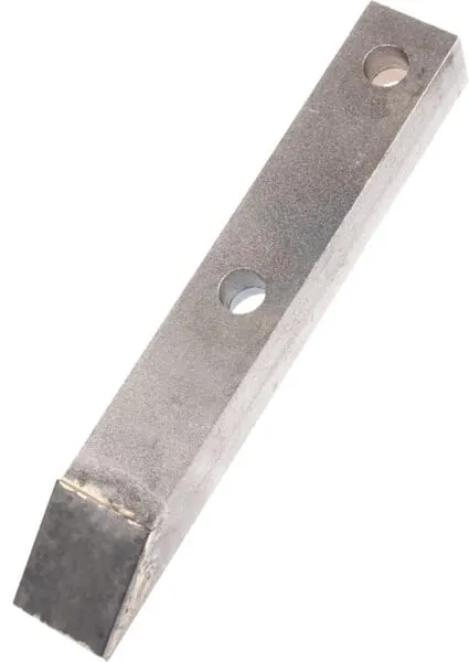 Radlice kultivátoru 230x35x30 mm, tvrzená, plochá, 2 otvory, vhodná pro Duro