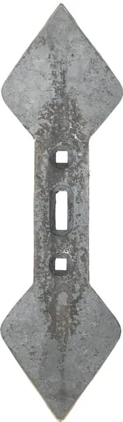 Radlice kultivátoru 460x135x17 mm, otočná, zahnutá, 3 otvory