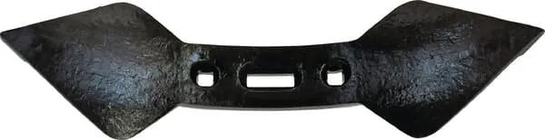 Radlice kultivátoru 450x136x10 mm, otočná, zahnutá, 3 otvory