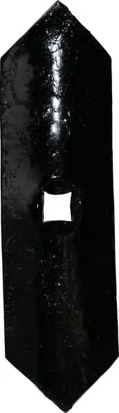 Radlice kultivátoru 176x50x6 mm, otočná, zahnutá, 1 otvor