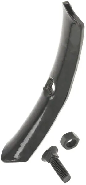 Hrot kultivátoru 195x40x6mm, oboustranný, zahnutý, 1 otvor, se šrouby