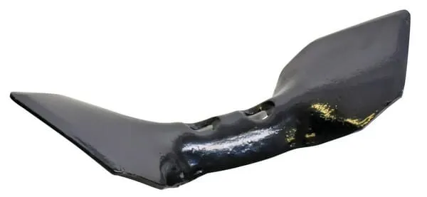 Hrot kultivátoru 295x110x6 mm, oboustranný, zahnutý, 2 otvory