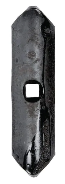 Radlice kultivátoru 135x40x5 mm, otočná, zahnutá, 1 otvor