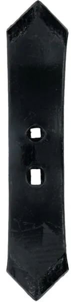 Cultivator point 340x75x11mm, reversible hardened, curved, 2 hole