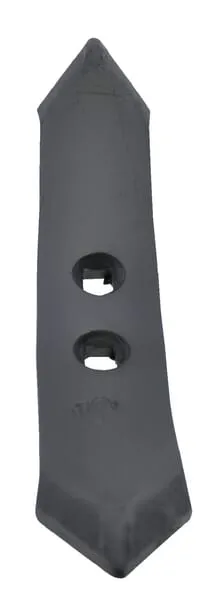 Cultivator point 300x55x15mm, reversible hardened, curved, 2 hole