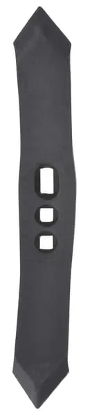 Cultivator point 400x55x15mm, reversible hardened, curved, 3 hole