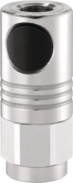 Rychlospojka řady CSM-06, černé tlačítko s vnitřním závitem