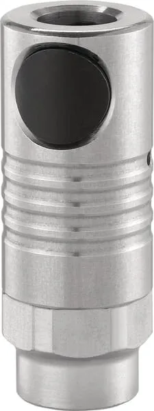 Rychlospojka řady CSM-08, černé tlačítko s vnitřním závitem