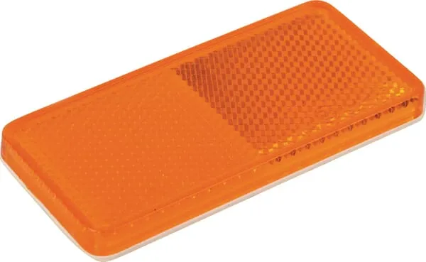 Čtvercové odrazky, oranžová, samolepicí, AJBA