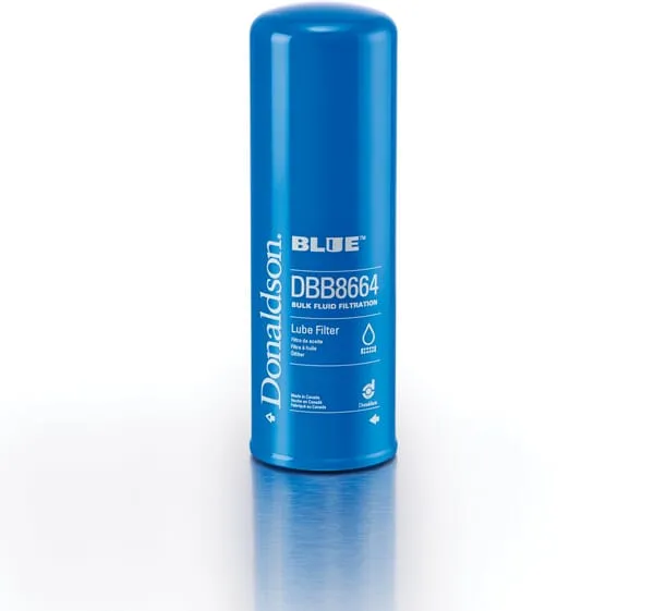Bulk lube filter spin on