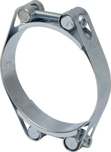 Hadicová spona dvojitá, 100–110 mm, dvojitý šroub, DIN912, pozinkovaná, Kramp
