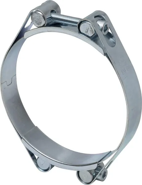 Hadicová spona dvojitá, 120–130 mm, dvojitý šroub, DIN912, pozinkovaná, Kramp