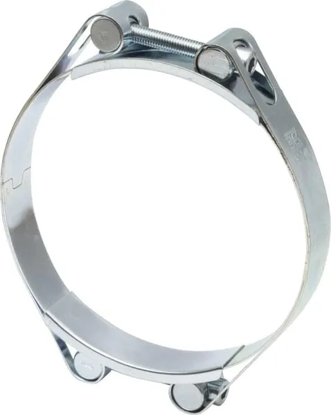 Hadicová spona dvojitá, 130–140 mm, dvojitý šroub, DIN912, pozinkovaná, Kramp