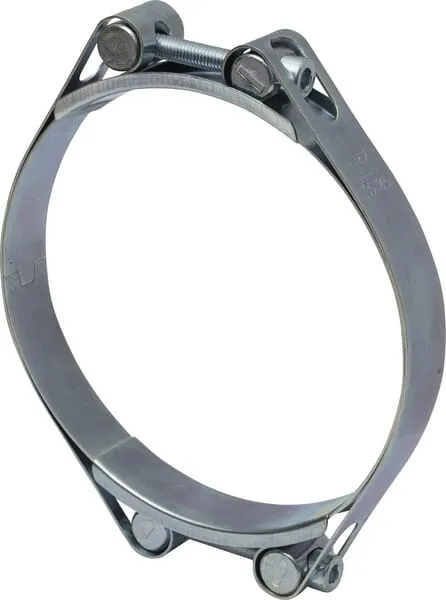 Hadicová spona dvojitá, 135–145 mm, dvojitý šroub, DIN912, pozinkovaná, Kramp