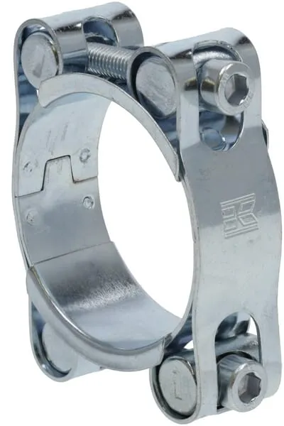Hadicová spona, dvojitý pásek, dvojdílná, pozinkovaná