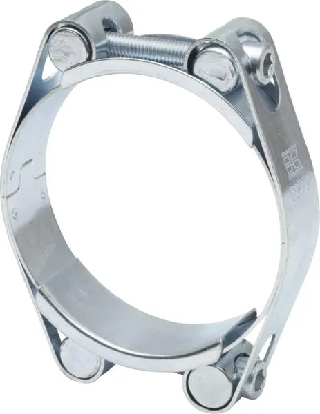 Hadicová spona dvojitá, 60–70 mm, dvojitý šroub, DIN912, pozinkovaná, Kramp