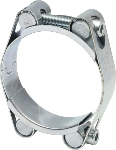 Hadicová spona dvojitá, 70–80 mm, dvojitý šroub, DIN912, pozinkovaná, Kramp