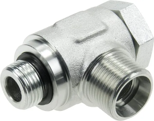 Úhlové duté spojky Banjo 90°, šroubení metrické x metrické šroubení s řezným kroužkem, Kramp