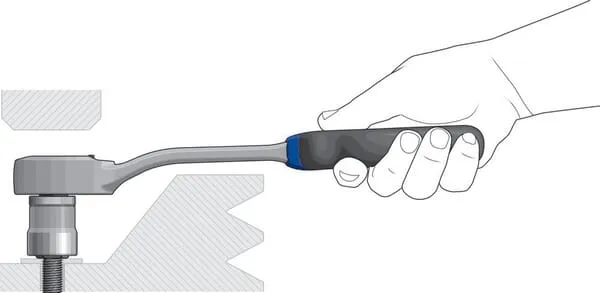 Otočné kolečko s řehtačkou 1/2"