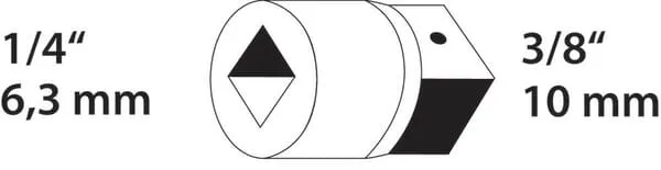 Zvětšovací kus 1/4-3/8