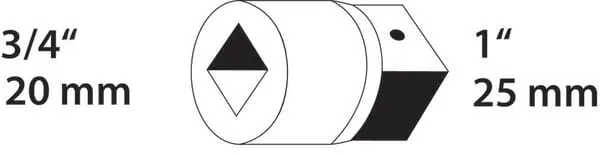 Adaptér 3/4"-1"