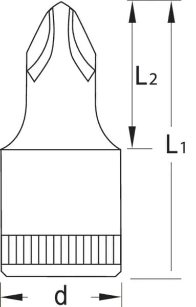 Vložka nástrč. klíče Bit1/4-PH NO.1