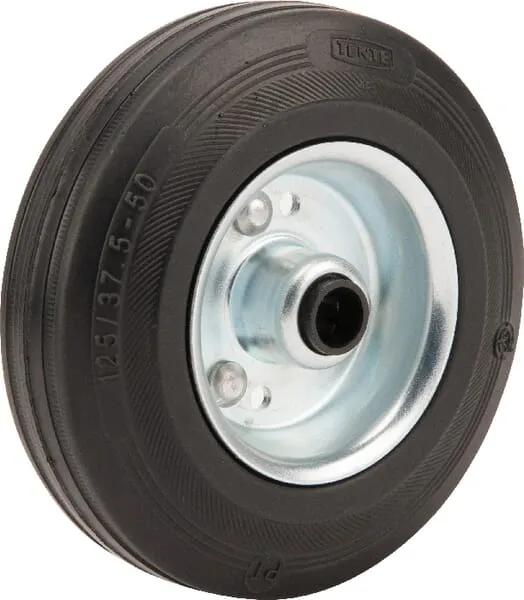 Samostatná kola s gumovým běhounem, válečkové ložisko 70 – 205kg