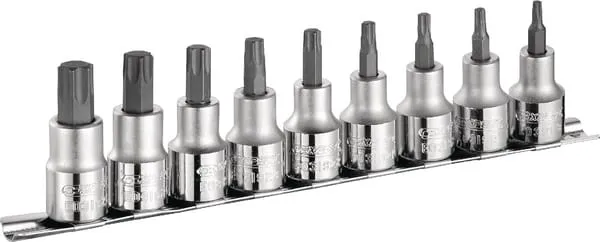 1/2" Vložky šroubováků, 9dílná sada