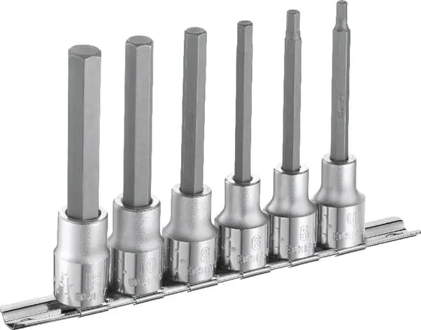 1/2" šestihranné dlouhé nástrčné klíče, 6dílná sada