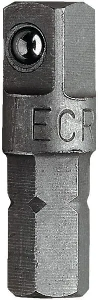 ECR Adaptér pro nástrčný klíč 1/4" čtyřhranný na 1/4" šestihranný