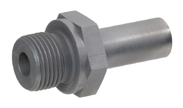 Šroubovací spojky, šroubení BSP WD x převlečná matice metrická, nerezová ocel