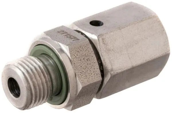 Šroubovací spojky, šroubení BSP WD x převlečná matice metrická, nerezová ocel