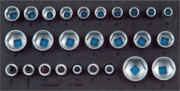 Pěnové moduly na nářadí, prázdný