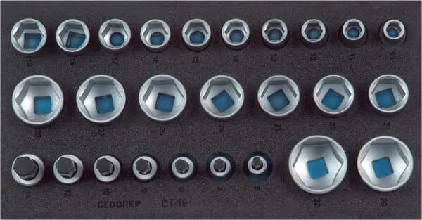 Pěnové moduly na nářadí, prázdný