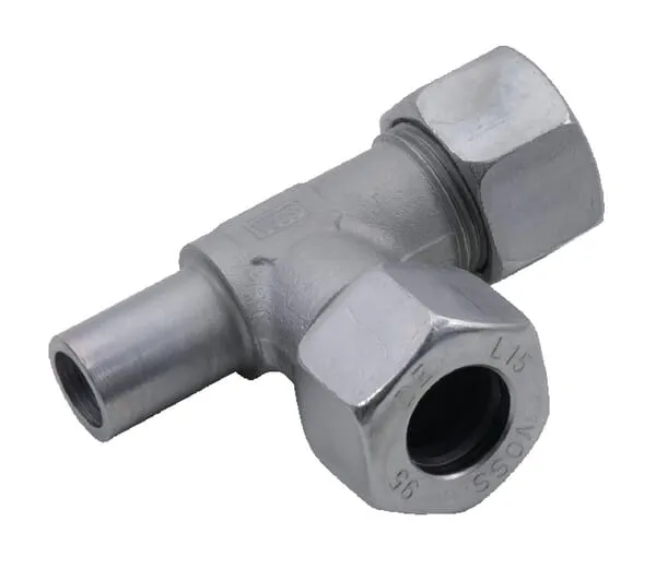 T-šroubení s řezným kroužkem, metrická hadicová koncovka x metrické x metrické