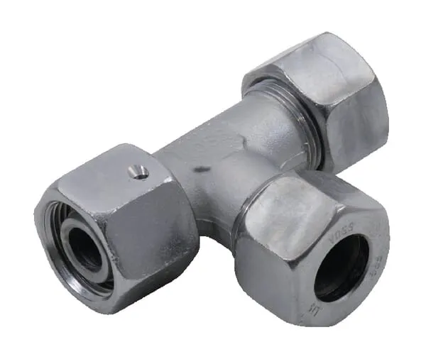 T-šroubení s řezným kroužkem, převlečná matice metrická x metrická x metrická