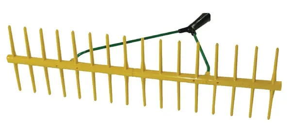 Plastové hrábě se 16 přímými hroty oboustranné 64 cm