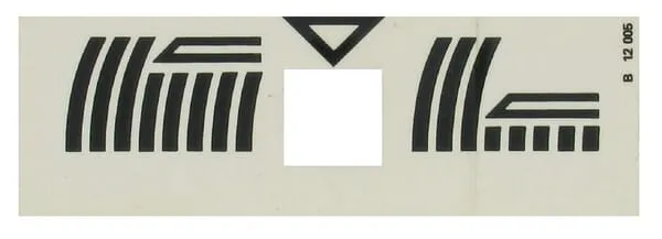 Nálepka "výška řezu"