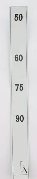 Štítek výšky řezu