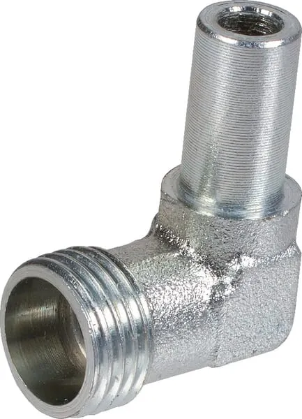 Nastavitelné úhlové spojky 90° z nerezové oceli, převlečná matice metrická x řezný kroužek metrický