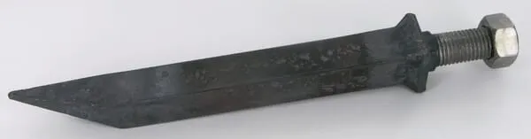 Hrot bran, přímý, čtyřhranný, zahnutá špička