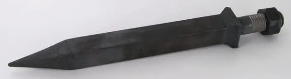 Hrot bran, přímý, čtyřhranný, rovná špička