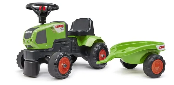 F1012B Šlapací traktor Claas Baby s přívěsem