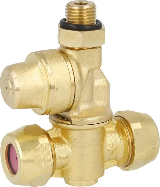 Šroubovací mosazné držáky trysek se 2 přípojkami