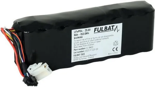 Baterie lithiová (LiFePO4) 25,6 V, 6 Ah