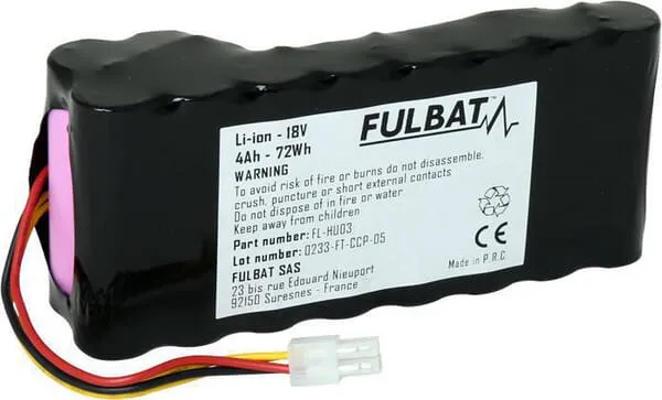Baterie Li-on 18 V, 4,0 Ah